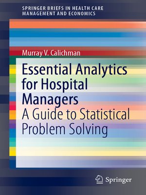 cover image of Essential Analytics for Hospital Managers